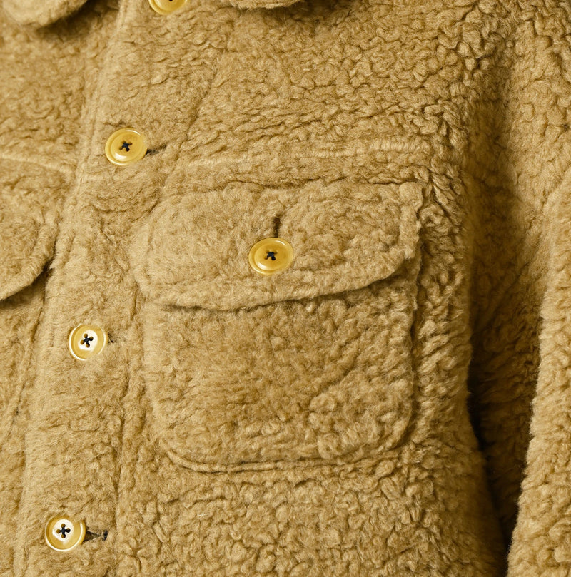 45R Wool Boa × Nylon Annie Bolero Blouson - Image 10