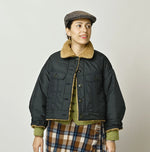45R Wool Boa × Nylon Annie Bolero Blouson