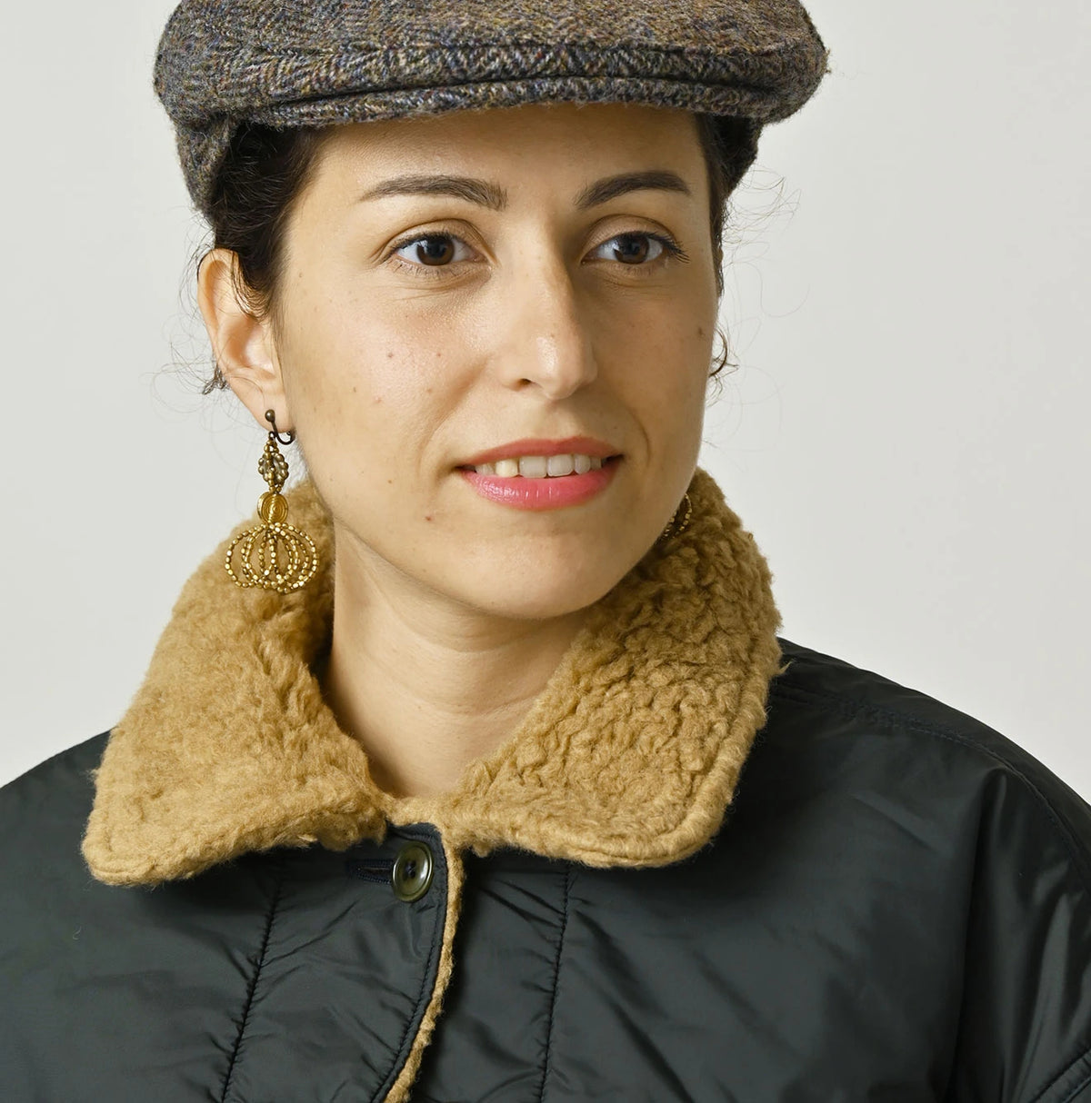 45R Wool Boa × Nylon Annie Bolero Blouson - Image 17