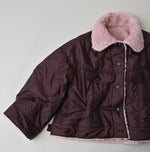 45R Wool Boa × Nylon Annie Bolero Blouson