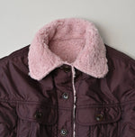 45R Wool Boa × Nylon Annie Bolero Blouson