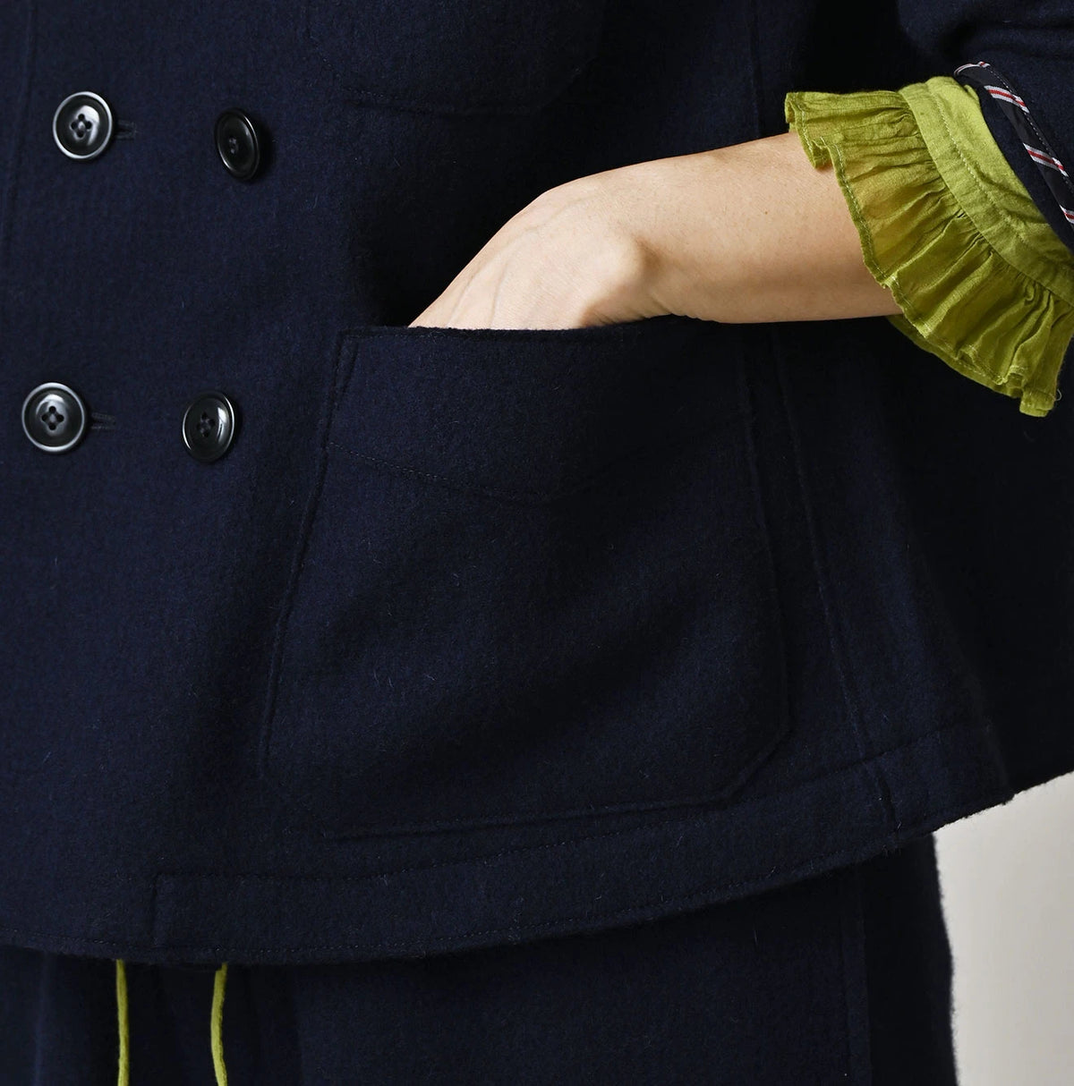 45R Jersey Melton Annie W-Jacket - Image 12
