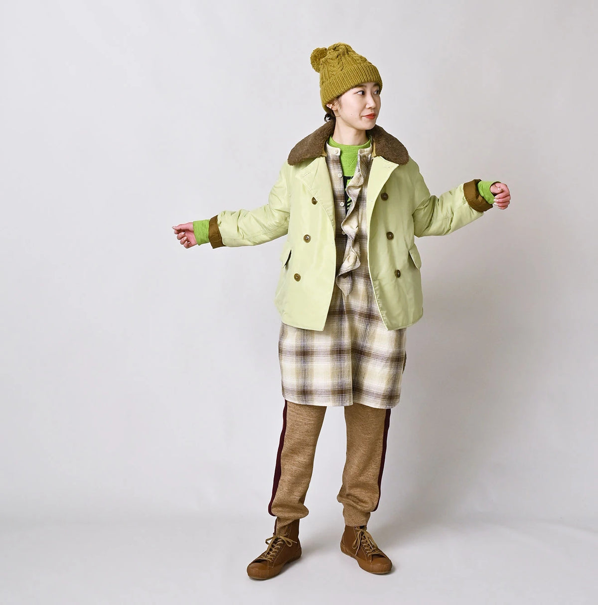 Nylon Quilt Annie W-Blouson