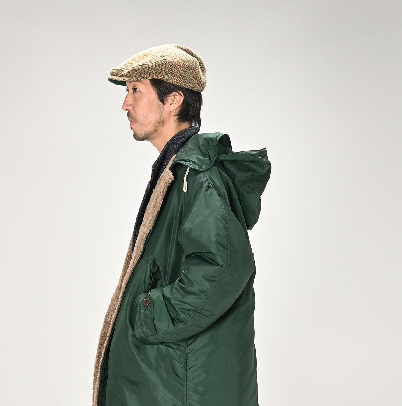 45R Nylon 908 Quilted Coat