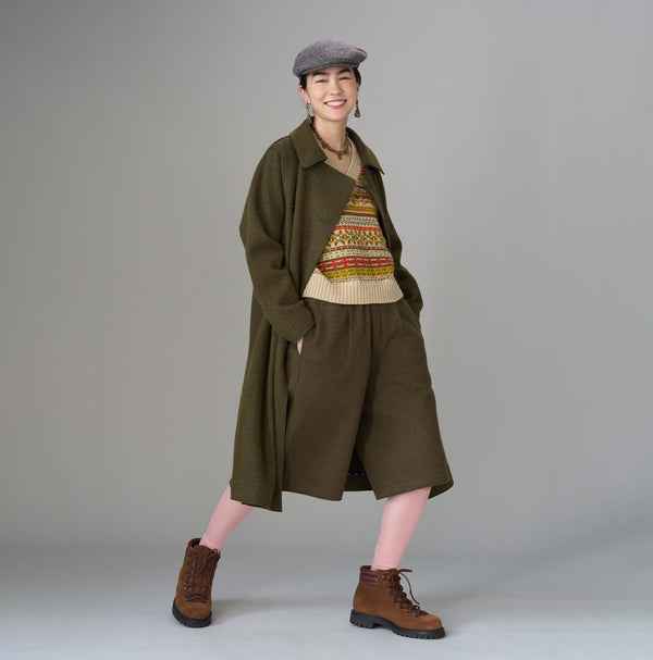 Jersey Melton Coat