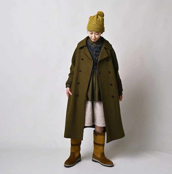 Jersey Melton Coat