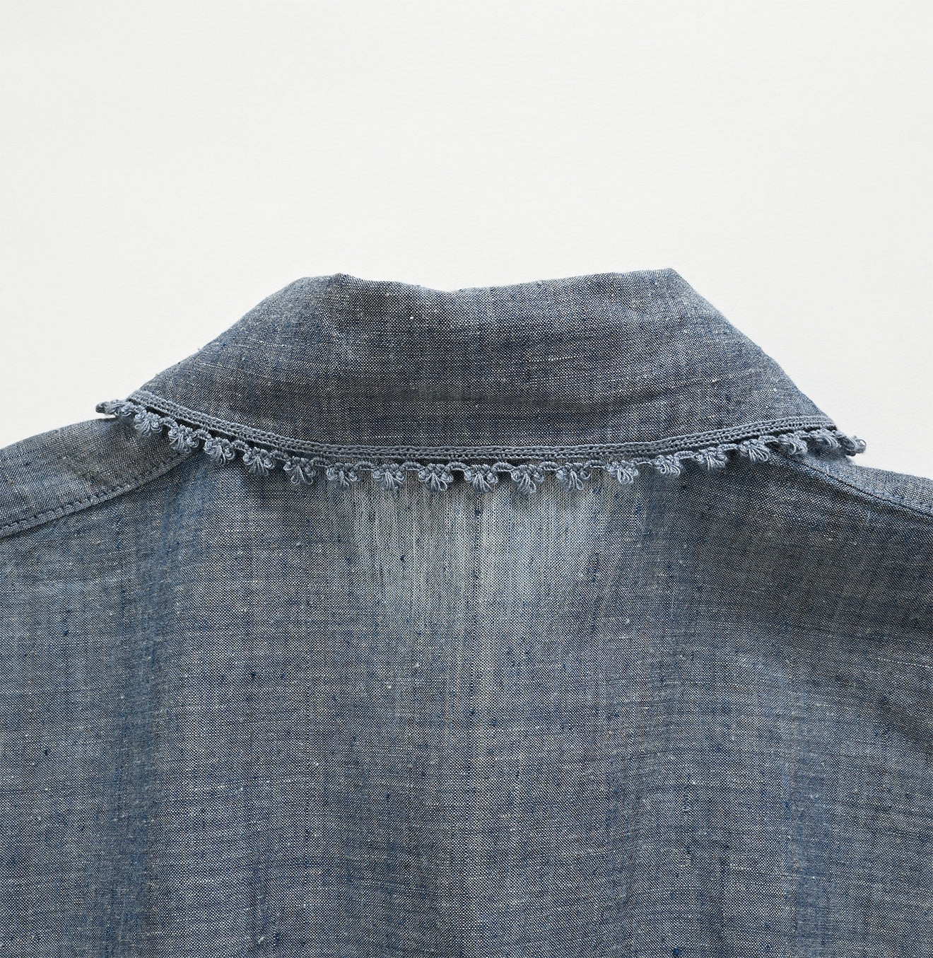 Ai Indigo Khadi Pintucked Blouse