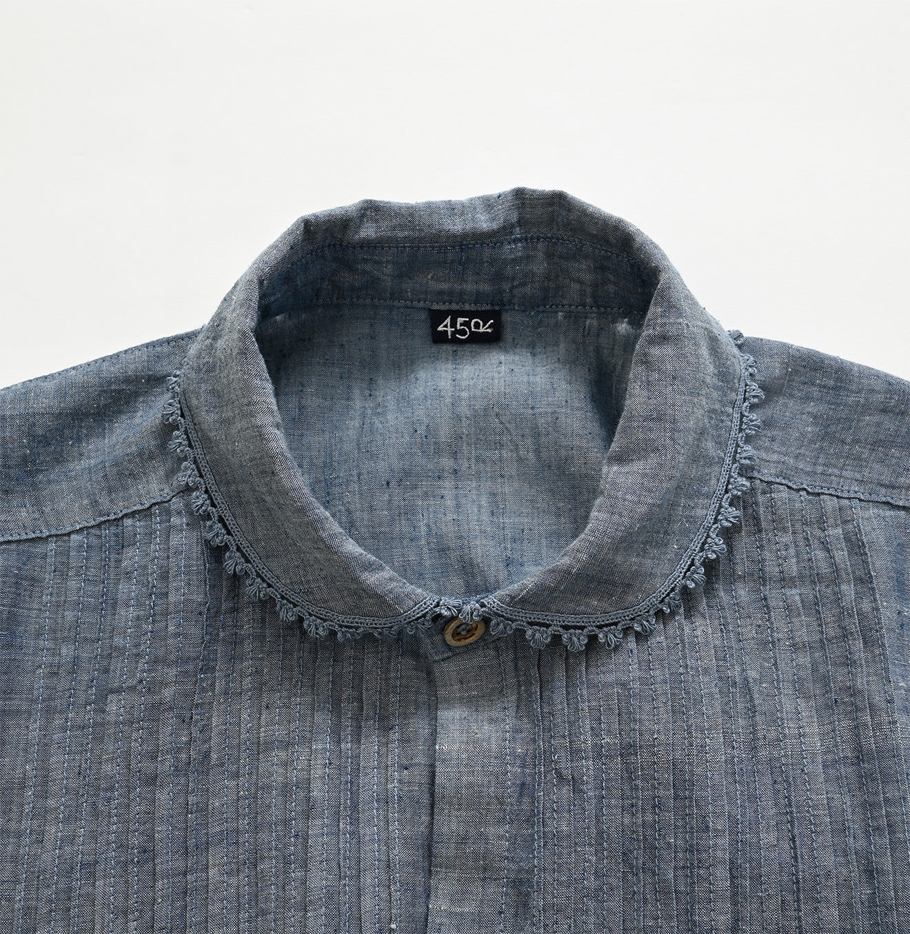 Ai Indigo Khadi Pintucked Blouse