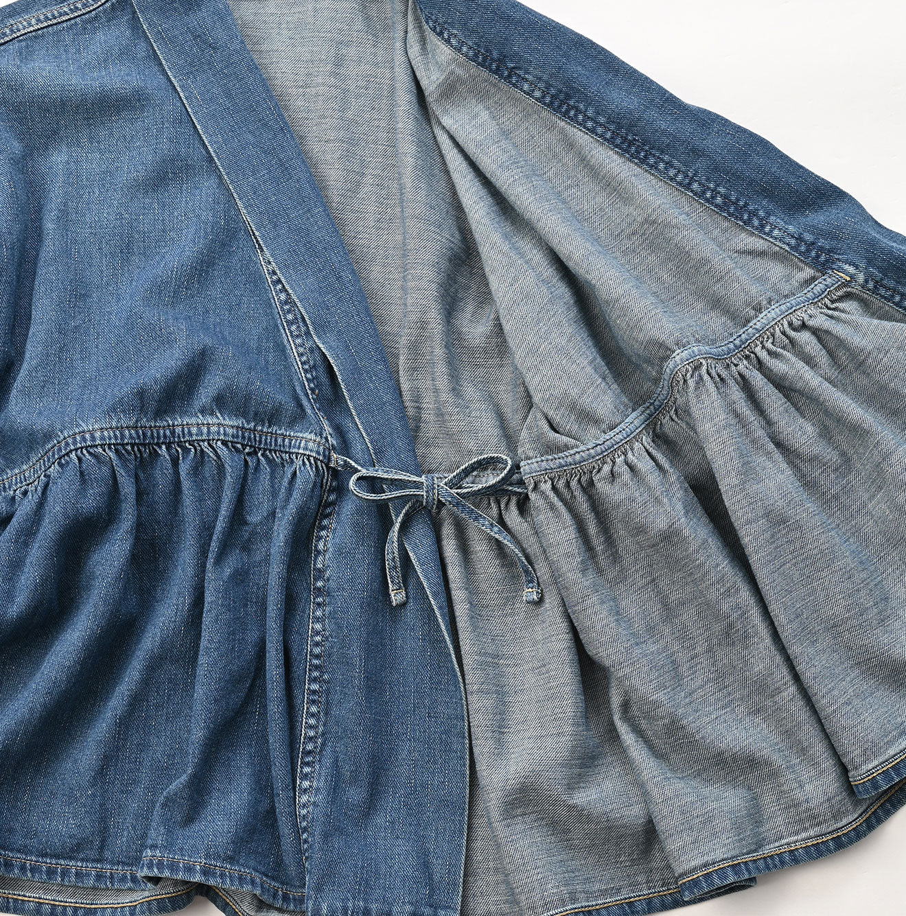 45R Indigo 45 Petit Denim Cache-coeur Distressed