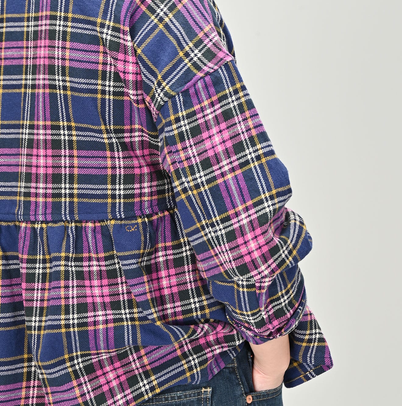 45R India Flannel Cache-coeur