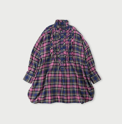 India Flannel Frilled Tunic