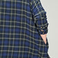 45R India Flannel Frilled Tunic