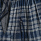 45R Indigo Fuwafuwa Double Woven Shirring Blouse