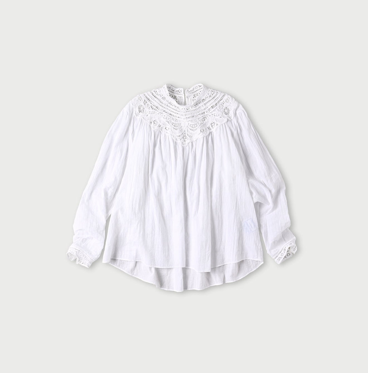 45R Khadi Ribbon Lace Blouse