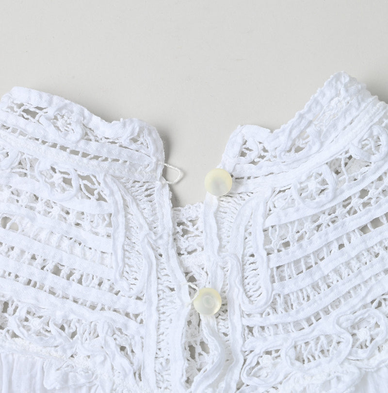 45R Khadi Ribbon Lace Blouse