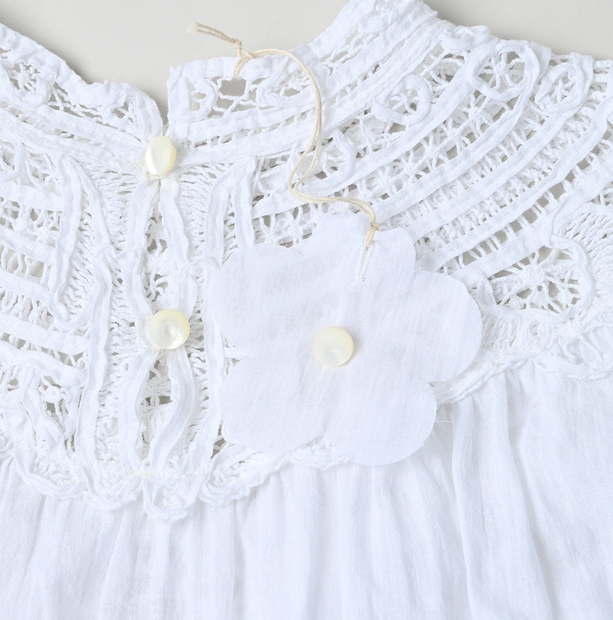 45R Khadi Ribbon Lace Blouse