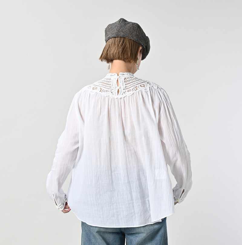 45R Khadi Ribbon Lace Blouse