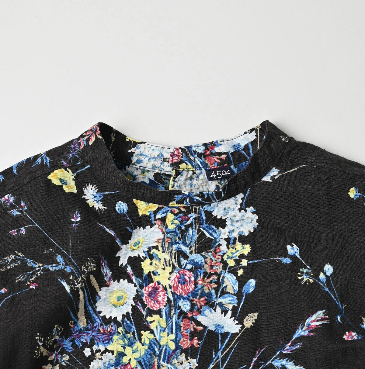 45R Khadi Bouquet Stripe Print Ribbon Blouse - Image 12