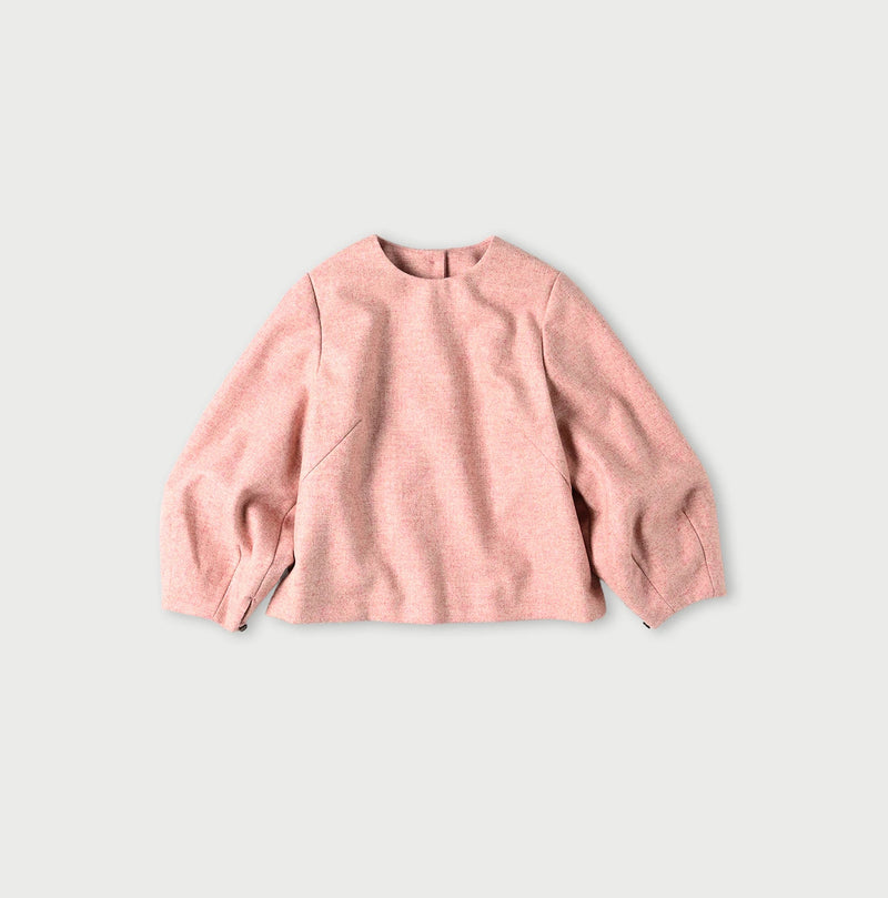 45R England Flannel Puff Sleeve Blouse - Image 2