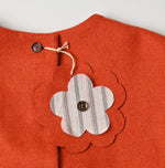 45R England Flannel Puff Sleeve Blouse