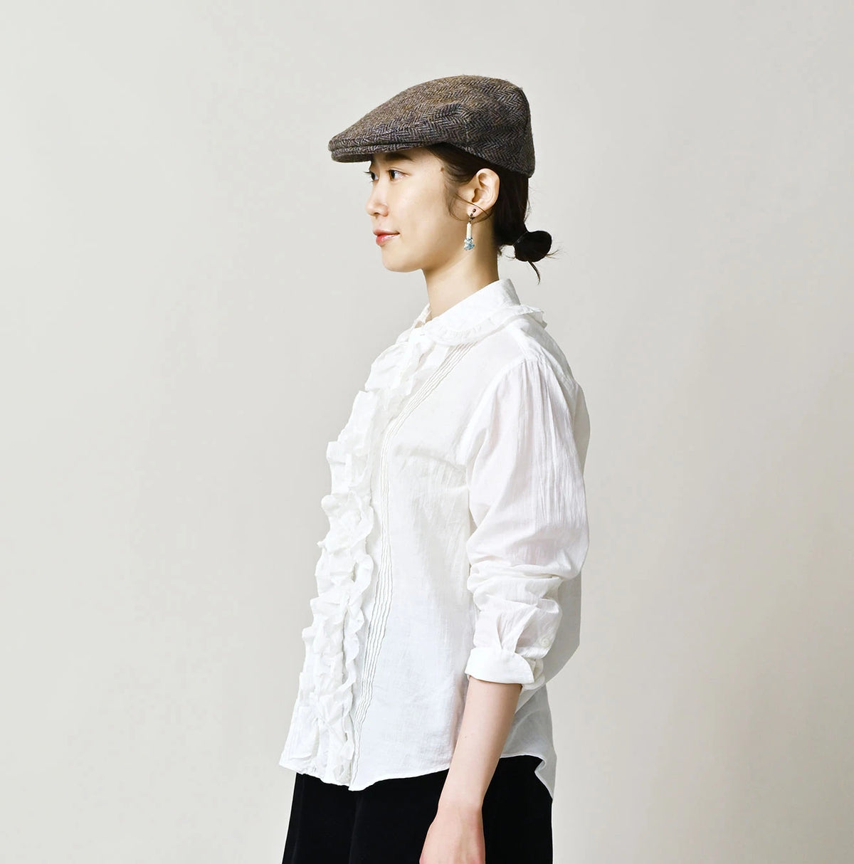 45R Khadi x Feather Khadi Silk Frill Blouse - Image 4