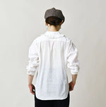 45R Khadi x Feather Khadi Silk Frill Blouse