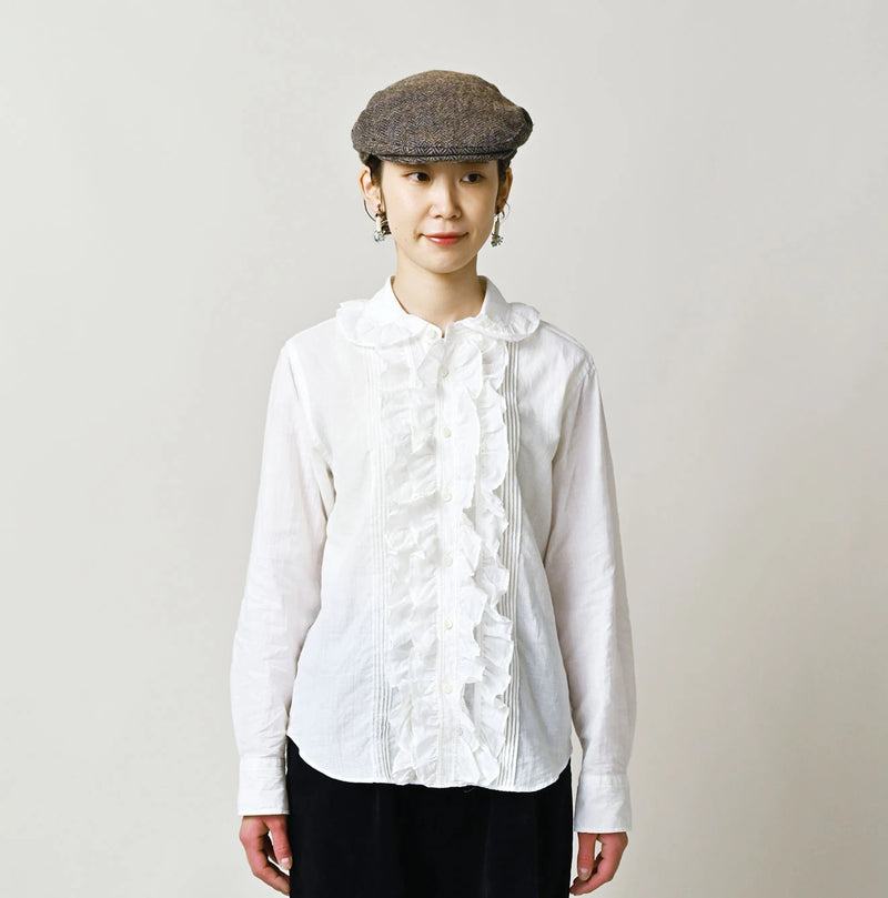 45R Khadi x Feather Khadi Silk Frill Blouse - Image 6