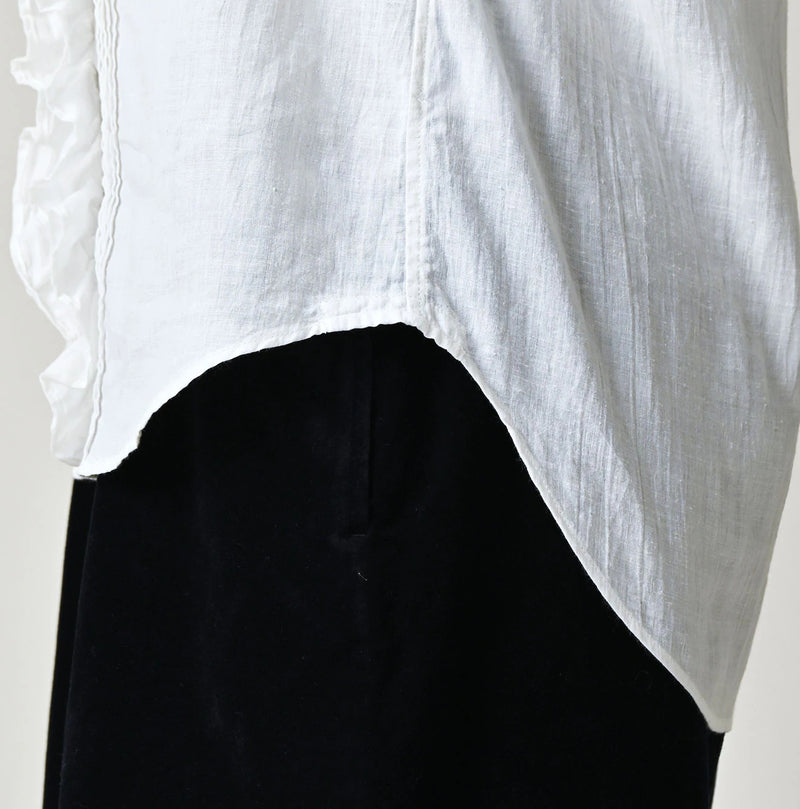 45R Khadi x Feather Khadi Silk Frill Blouse - Image 9