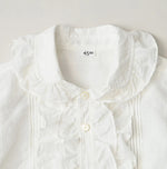 45R Khadi x Feather Khadi Silk Frill Blouse