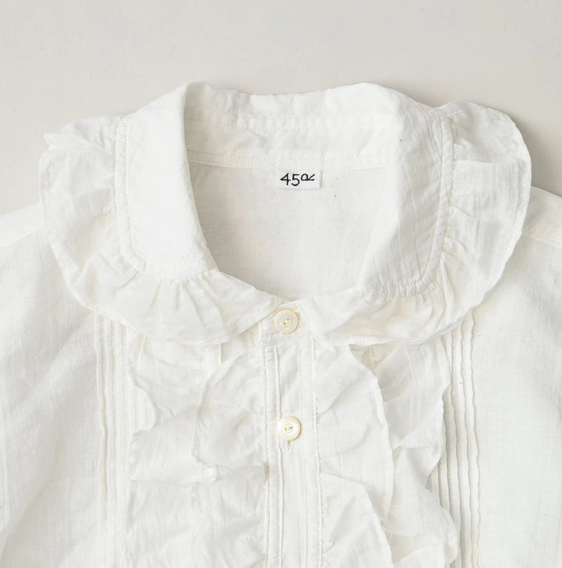 45R Khadi x Feather Khadi Silk Frill Blouse - Image 12