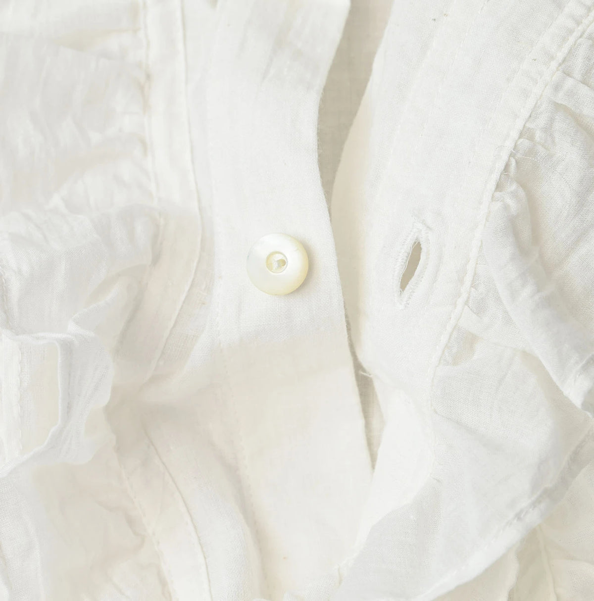 45R Khadi x Feather Khadi Silk Frill Blouse