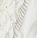 45R Khadi x Feather Khadi Silk Frill Blouse