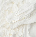 45R Khadi x Feather Khadi Silk Frill Blouse
