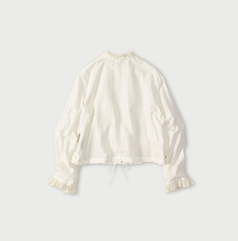 45R Khadi x Feather Khadi Silk Frill Tarra Blouse - Image 13