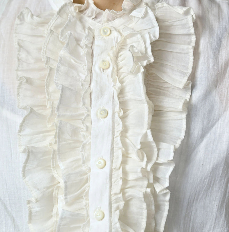 45R Khadi x Feather Khadi Silk Frill Tarra Blouse - Image 8