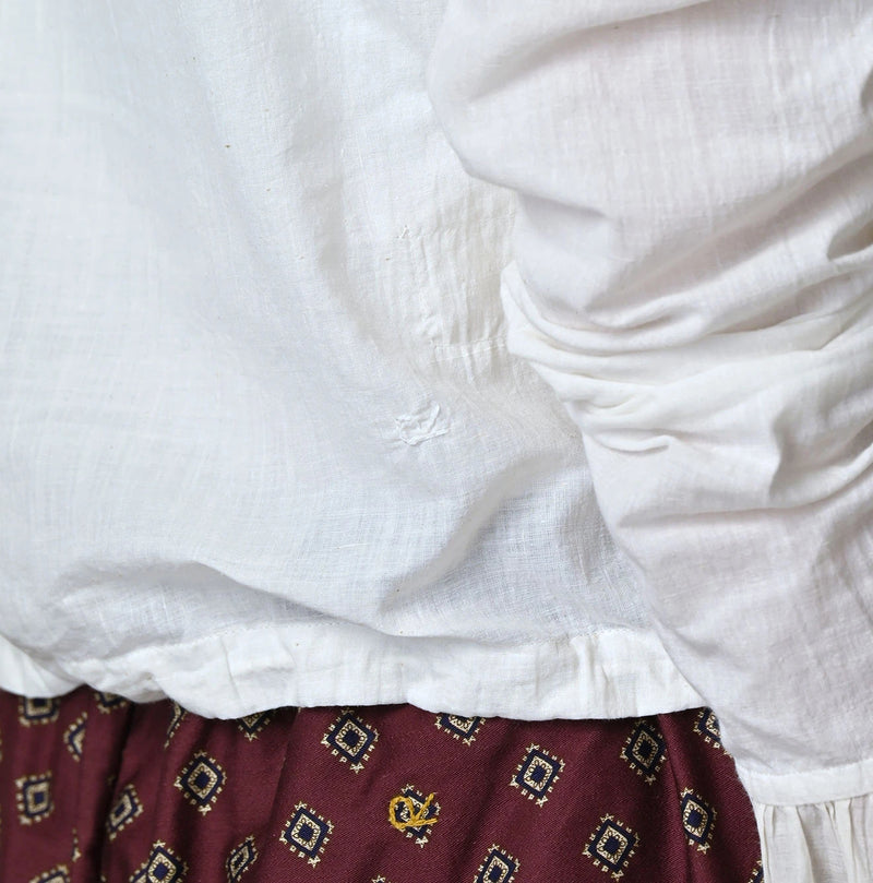 45R Khadi x Feather Khadi Silk Frill Tarra Blouse - Image 12