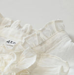45R Khadi x Feather Khadi Silk Frill Tarra Blouse