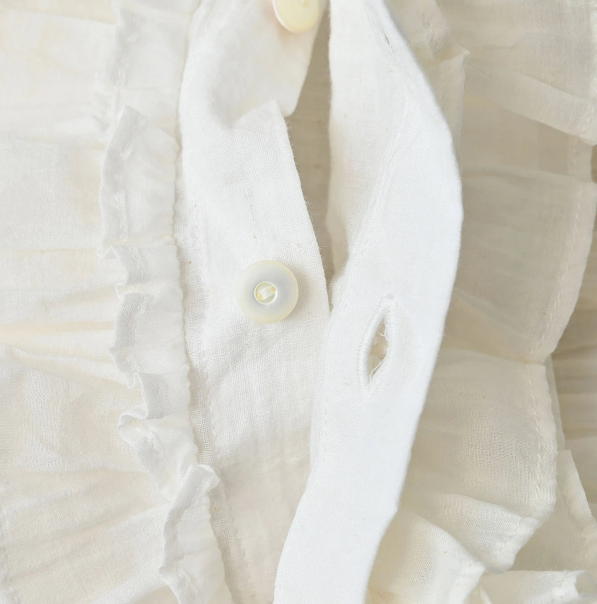 45R Khadi x Feather Khadi Silk Frill Tarra Blouse