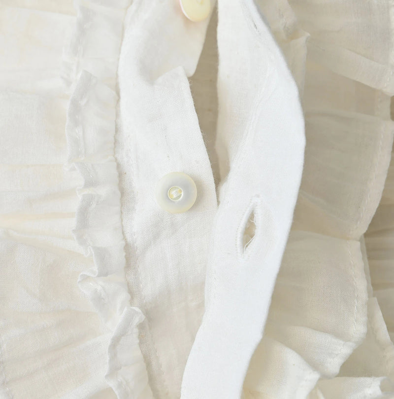 45R Khadi x Feather Khadi Silk Frill Tarra Blouse - Image 16