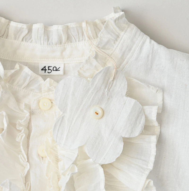 45R Khadi x Feather Khadi Silk Frill Tarra Blouse - Image 20