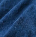 45R Ai Indigo Khadi x Feather Khadi Silk Frill Tarra Blouse