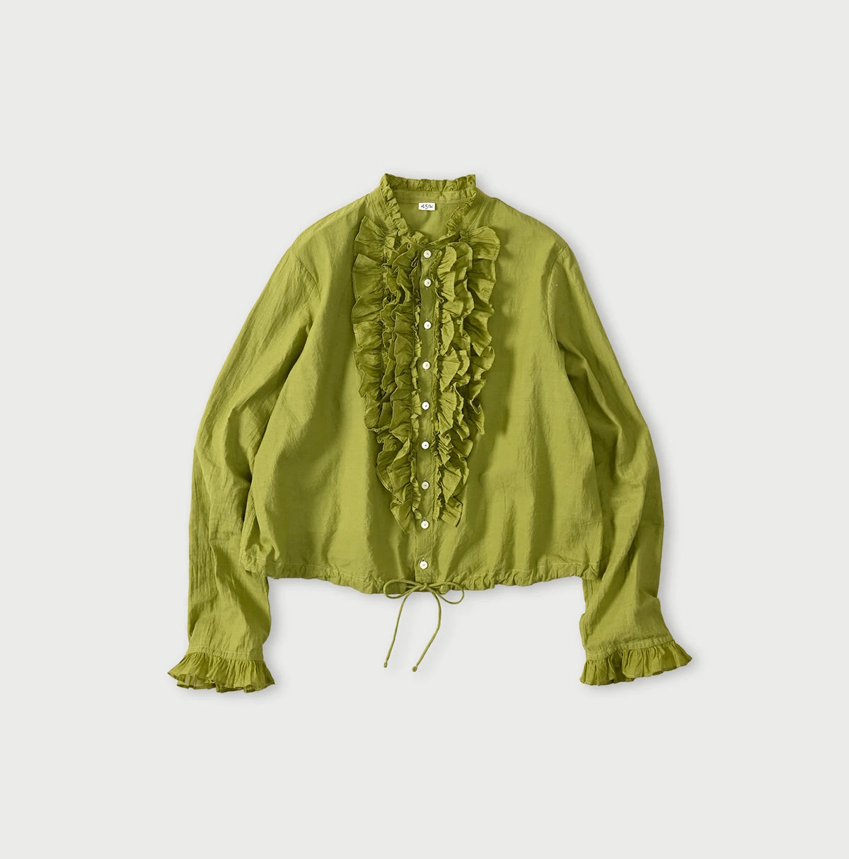 45R Khadi x Feather Khadi Silk Frill Tarra Blouse
