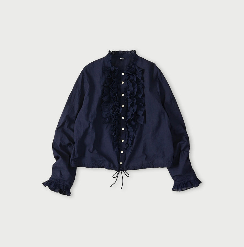 45R Khadi x Feather Khadi Silk Frill Tarra Blouse - Image 2