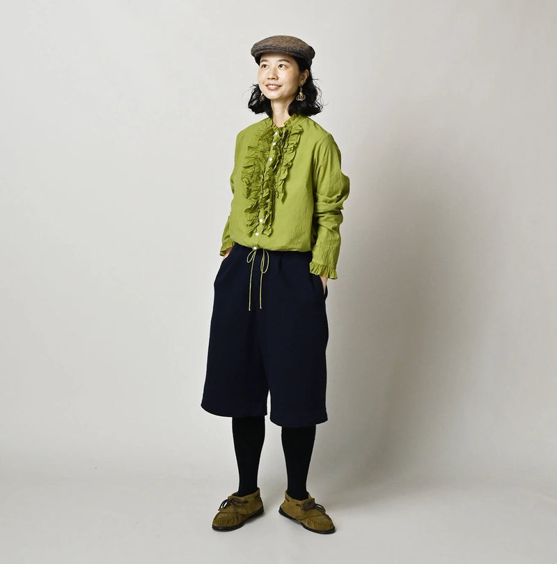 45R Khadi x Feather Khadi Silk Frill Tarra Blouse - Image 5