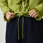 45R Khadi x Feather Khadi Silk Frill Tarra Blouse