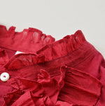 45R Khadi x Feather Khadi Silk Frill Tarra Blouse