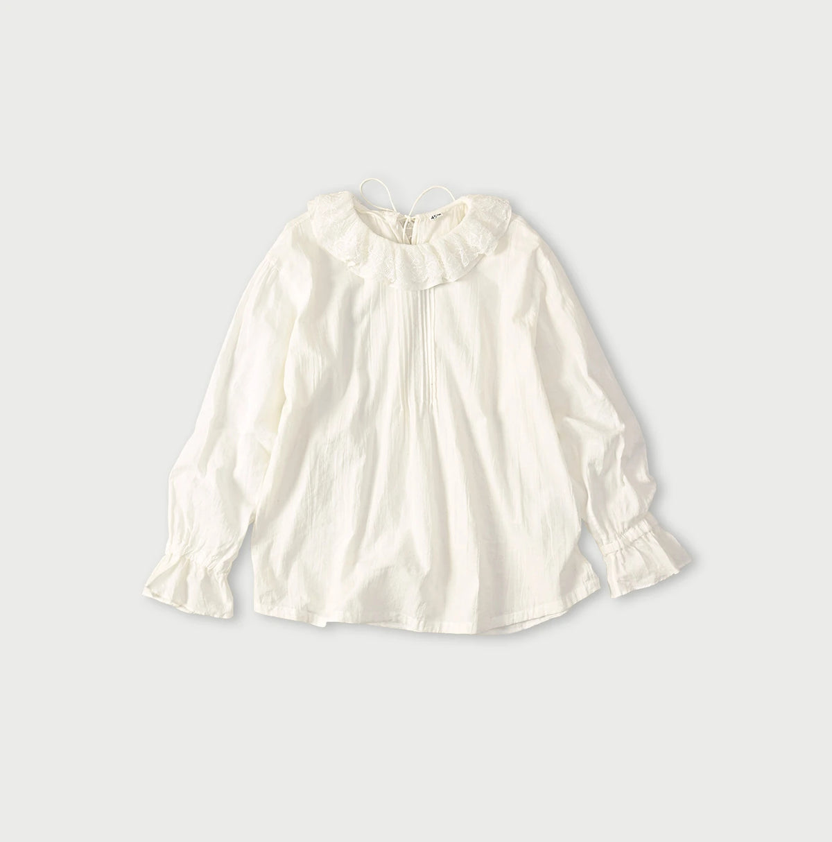 45R Khadi Frill Collar Blouse - Image 1