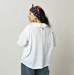 45R Khadi Frill Collar Blouse