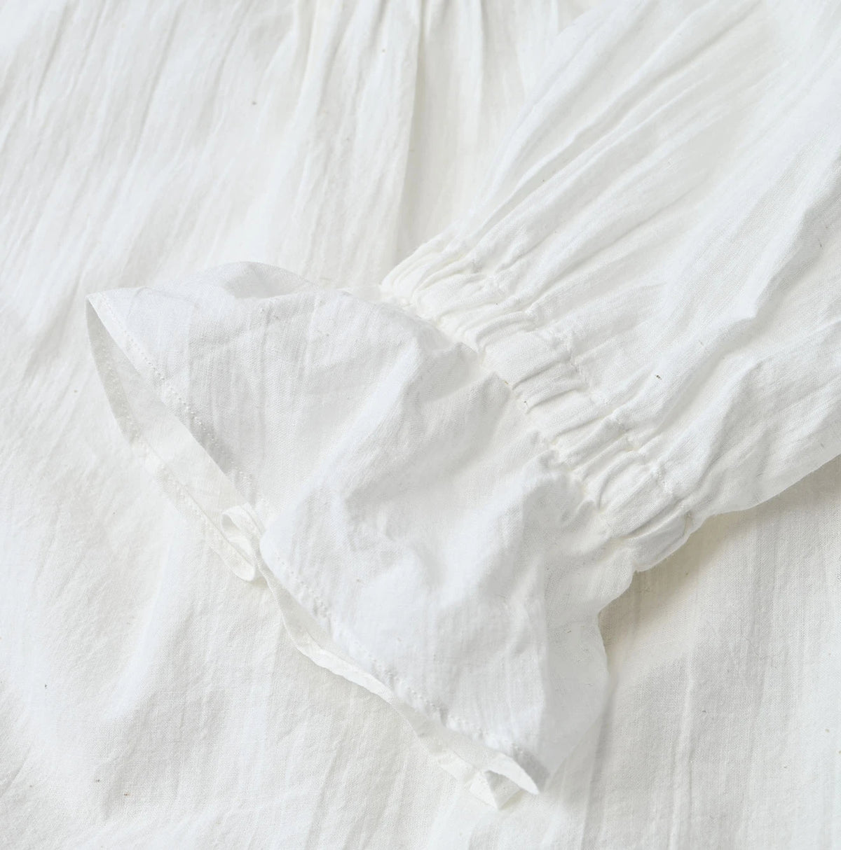 45R Khadi Frill Collar Blouse - Image 15
