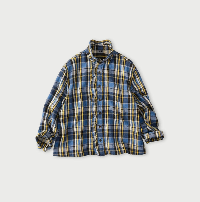 45R India Tartan Check Frill Square Blouse - Image 2